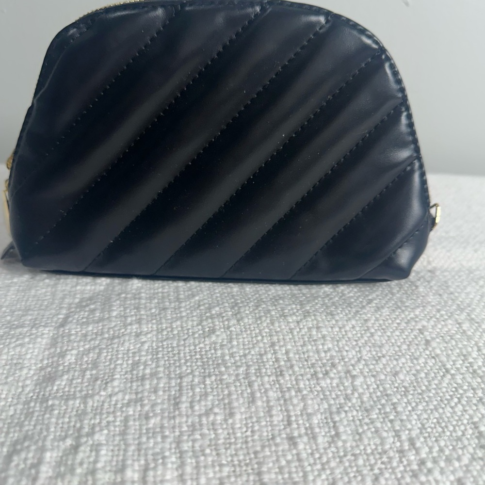 YSL Beauté Quilted Black Makeup Bag (New)